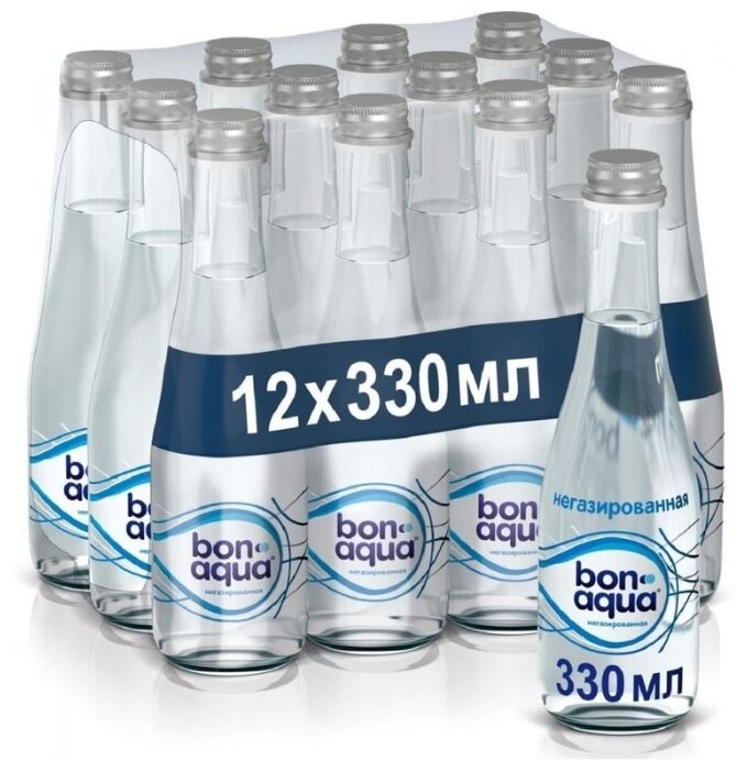 Вода питьевая Bon Aqua 0,33л стекло